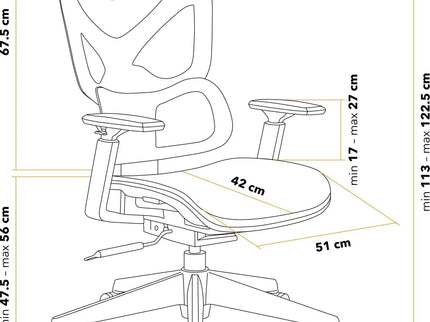 Ergonomické kancelářské křeslo